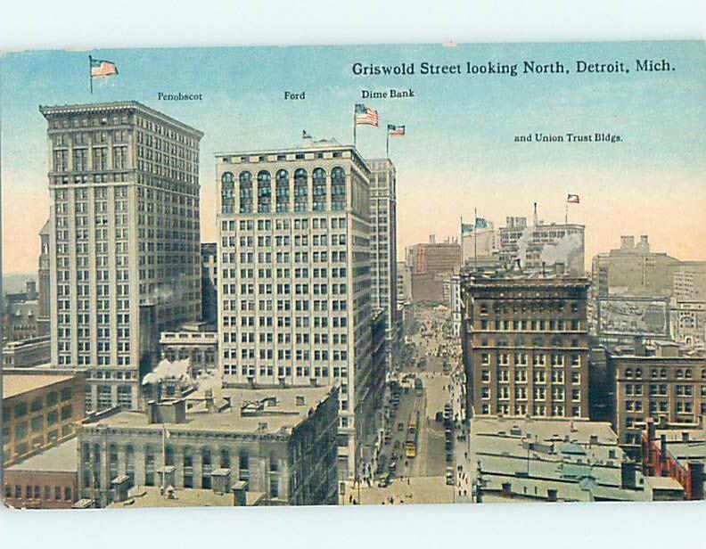 Unused Divided-Back POSTCARD FROM Detroit Michigan MI HM5720