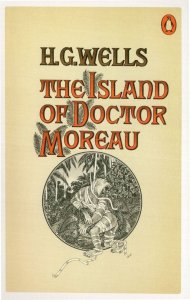 HG Wells The Island Of Dr Doctor Moreau 1971 Book Postcard