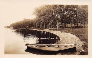 D10/ Willmar Minnesota Mn Real Photo RPPC Postcard c1920 Homewood Park Boat