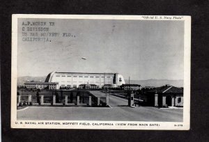 CA US Navy Naval Air Station NAS Moffett Field California Postcard Military