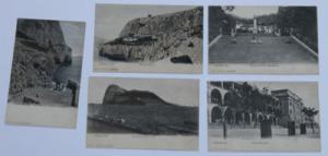 Gibraltar; Lot of 5 Old Postcards; Undivided Backs V&JC