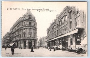 Rue d'Alsace-Lorraine and Rue de Rémusat TOLOUSE France Postcard