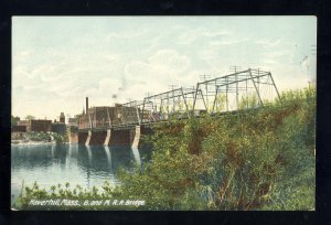 Haverhill, Massachusetts/MA/Mass Postcard, B & M Railroad/RR Bridge