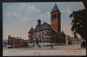 Taunton, MA - Post Office - Early 1900s