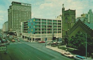 USA View Of Downtown Houston Texas Chrome Postcard 04.16