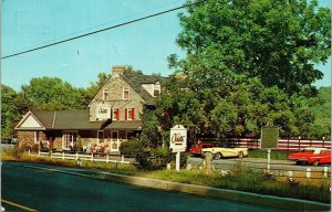 Chez Odette Resturant New Hope Pennsylvania PA Old Car VTG Postcard UNP Unused 