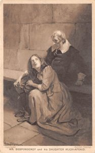 US83 Uk England painting Mr. Despondency and his daughter much afraid postcard