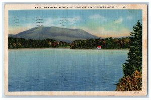 1938 Full View Of Mt. Morris House Scene Tupper Lake New York NY Posted Postcard 