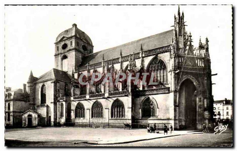 Old Postcard Alencon Place Lamagdeleine and & # 39Eglise Notre Dame Gothic Po...