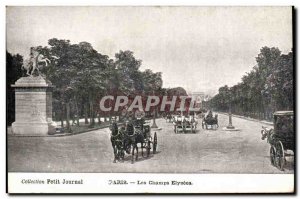 Old Postcard Paris Champs Elysees