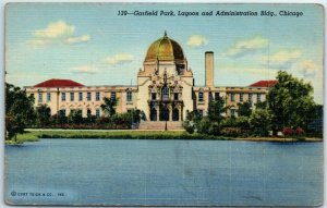 M-32497 Garfield Park Lagoon and Administration Building Chicago Illinois