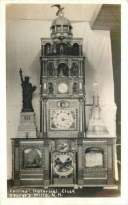 Collins Historical Clock interior 1930s George's Mills New Hampshire 10396