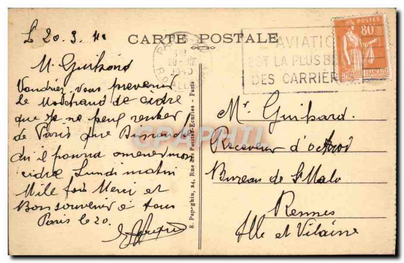 Old Postcard Paris Le Dome des Invalides