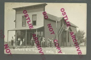 Hale IOWA RPPC c1910 GENERAL STORE nr Anamosa Oxford Junction Wyoming GHOST TOWN