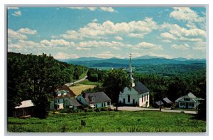 Postcard VT White Village Lower Waterford New Hampshire White Mountains