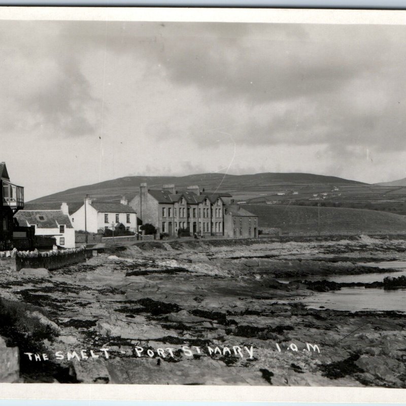 c1920s Port Saint Mary, Isle of Man RPPC The Smelt Beach House Photo St IOM A149