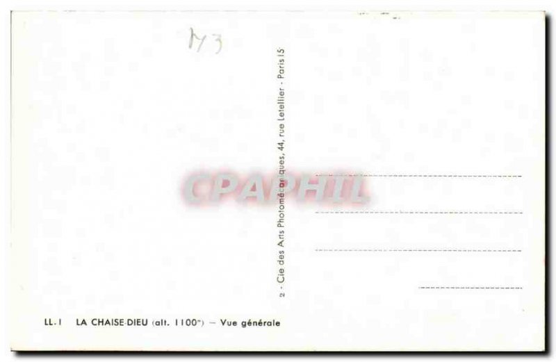 Old Postcard THE Chaise Dieu General view