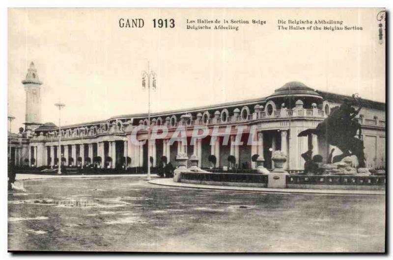 Expo Ghent-Ghent-Belgium-Belgium- Les Halles Postale Belgian-card Old Section