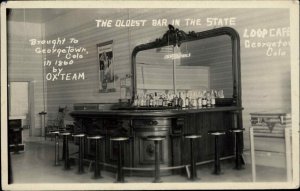 Georgetown Colorado CO Loop Caf� Oldest Bar in State 1940s Real Photo Postcard