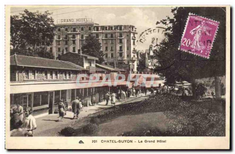 Old Postcard Chatel Guyon Grand Hotel