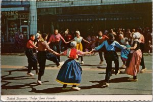 Dutch Dancers Tulip Time Parade Holland MI Postcard PC545