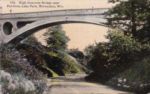 Wisconsin Milwaukee High Concrete Bridge Near Pavilion Lake Park