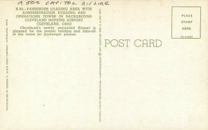 Cleveland Ohio Capitol Airline Hopkins Airport Klein Teich Postcard 21-6945