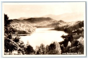 View Of Lake Santeetlah Graham County North Carolina NC RPPC Photo Postcard