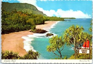 Postcard - Lumahai Beach - Hawaii