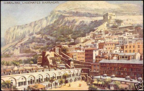 gibraltar, Casemates Barracks (ca. 1930) Tuck's Oilette