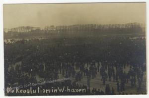 German 1918 Wilhelmshaven Revolution Freikorps Strassenkampf RPPC 51941