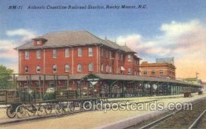 Atlantic Coastline RR Station, Rocky Mountains, NC, USA Train Railroad Unused 