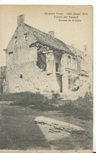 Belgium Postcard - Loo (Oogst 1916) - Puinen Der Pastorij - Ruines - Ref 14265A