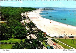 Biloxi, MS Mississippi  EAST BEACH  Gulf Coast Bird's Eye View  4X6 Postcard