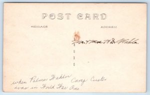 RPPC CAMP CUSTER, MI Michigan ~ Interior BASE HOSPITAL SICK WARD c1910s Postcard