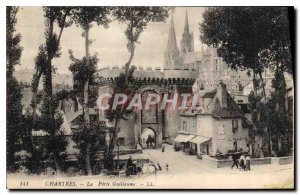 Postcard Old Chartres the Porte Guillaume