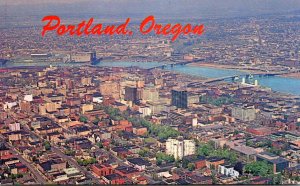 Oregon Portland Aerial View Of The City Of Roses