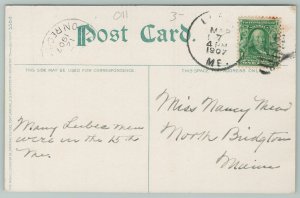 Lubec Maine~Soldiers Monument~1910 Postcard