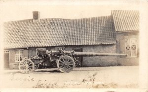 J68/ Foreign RPPC Postcard c1910 Belgium Field Piece Cannon WWI 239