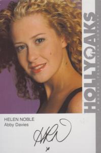 Helen Noble Hollyoaks Vintage Hand Signed Official Rare Cast Card Photo