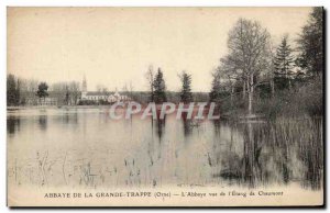 Postcard Abbey De La Grande Trappe L & # 39Abbaye View of & # 39Etang Chaumont