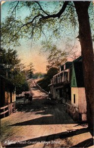 Canada A Typical French Canadian Village Street Vintage Postcard 09.95