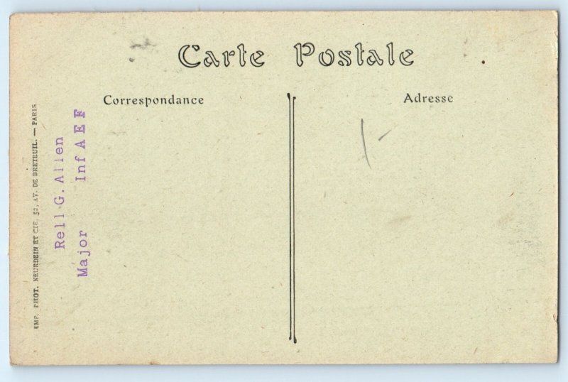 Montrichard Loir-el-Cher France Postcard The Fairground c1910 Antique