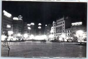 Postcard - Caudillo Square by night - Valencia, Spain