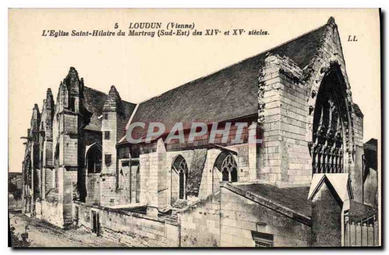 Postcard Old Loudon Vienna church Saint Hilaire du Martray Southeast XIV and ...