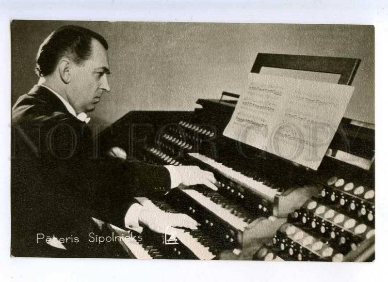 216371 LATVIA Peteris SIPOLNIEKS organist Big Organ old PHOTO