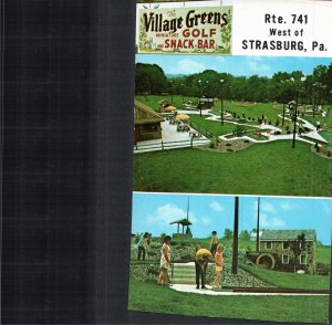 Village Green Golf and Snack Bar, Strasburg, PA Postcard