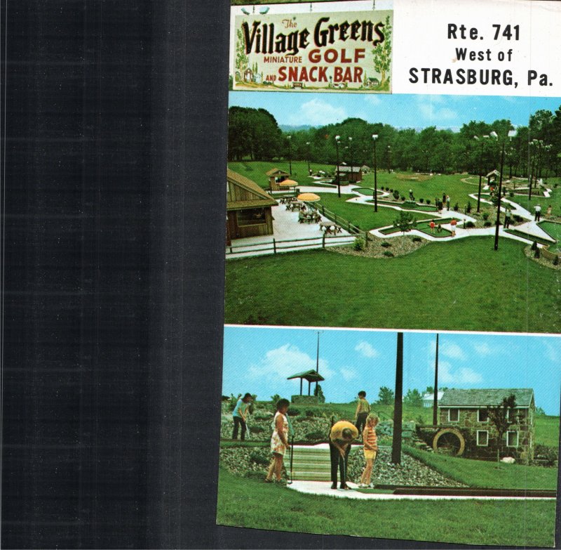 Village Green Golf and Snack Bar, Strasburg, PA Postcard