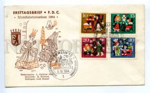 418670 GERMANY 1964 year Tales of the Brothers Grimm First Day COVER