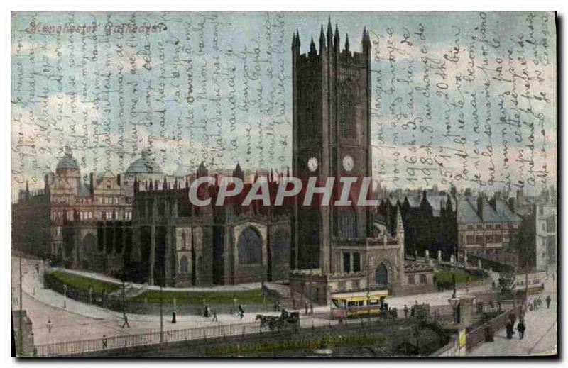 Postcard Old Manchester Cathedral